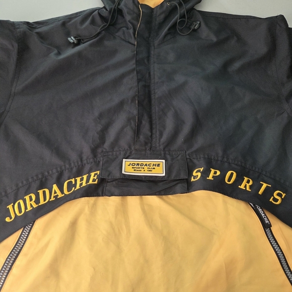 Vintage 90s Jordache Sports Windbreaker Streetwear Oversized Pullover Jacket XL - Picture 5 of 11